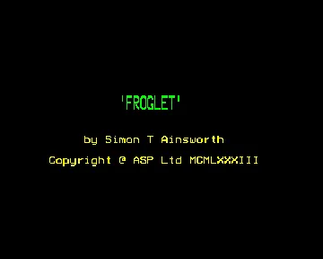 Froglet (1983)(Ainsworth, S.)[h TSTH] screen shot title